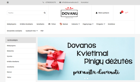 www.dovanudezute.lt